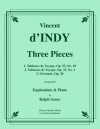 3つの小品（ヴァンサン・ダンディ）（ユーフォニアム+ピアノ）【Three Pieces】