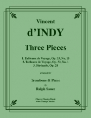 3つの小品（ヴァンサン・ダンディ）（トロンボーン+ピアノ）【Three Pieces】