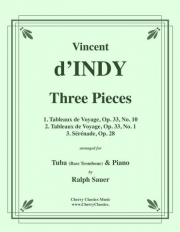 3つの小品（ヴァンサン・ダンディ）（テューバ+ピアノ）【Three Pieces】