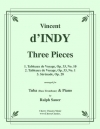 3つの小品（ヴァンサン・ダンディ）（バストロンボーン+ピアノ）【Three Pieces】