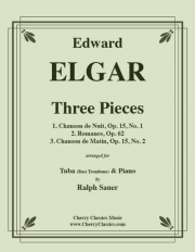 3つの小品（エドワード・エルガー）（バストロンボーン+ピアノ）【Three Pieces】
