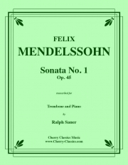 ソナタ・No.1・Op.45（フェリックス・メンデルスゾーン）（トロンボーン+ピアノ）【Sonata No. 1 Op. 45】