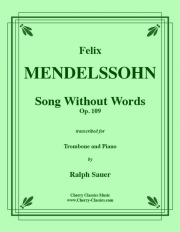 無言歌・Op.109（フェリックス・メンデルスゾーン）（トロンボーン+ピアノ）【Song Without Words Op. 109】
