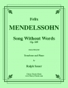 無言歌・Op.109（フェリックス・メンデルスゾーン）（トロンボーン+ピアノ）【Song Without Words Op. 109】