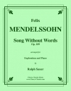 無言歌・Op.109（フェリックス・メンデルスゾーン）（ユーフォニアム+ピアノ）【Song Without Words Op. 109】