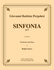 シンフォニア・ヘ長調（ジョヴァンニ・バッティスタ・ペルゴレージ）（トロンボーン+ピアノ）【Sinfonia in F】