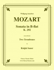 ソナタ・変ロ長調・K.292（モーツァルト）（トロンボーン二重奏）【Sonata in B-flat K.292】