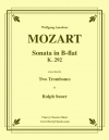 ソナタ・変ロ長調・K.292（モーツァルト）（トロンボーン二重奏）【Sonata in B-flat K. 292】
