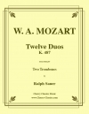 12のデュオ・K.487（モーツァルト）（トロンボーン二重奏）【Twelve Duos K. 487】