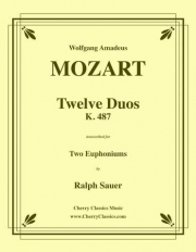 12のデュオ・K.487（モーツァルト）（ユーフォニアム二重奏）【Twelve Duos K. 487】