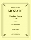 12のデュオ・K.487（モーツァルト）（ユーフォニアム二重奏）【Twelve Duos K. 487】