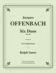 6つのデュオ・Op.50（ジャック・オッフェンバック）（ユーフォニアム二重奏）【Six Duos Op. 50】