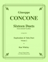 16のデュエット・Vol.2（ジュゼッペ・コンコーネ）（ユーフォニアム＆テューバ二重奏）【Sixteen Duets Vol.2】