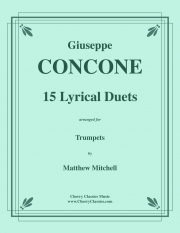 15の抒情的なデュエット（ジュゼッペ・コンコーネ）（トランペット二重奏）【15 Lyrical Duets】