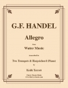 アレグロ「水上の音楽」より （テレマン）（トランペット二重奏+ピアノ）【Allegro from the “Water Music”】