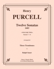 12のソナタ・Vol.2（ヘンリー・パーセル）（トロンボーン三重奏）【Twelve Sonatas Vol.2】