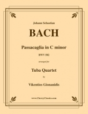 パッサカリア・ハ短調・BWV 582   (バッハ)（テューバ四重奏）【Passacaglia in C minor, BWV 582】