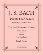 24のフーガ・Vol.1（バッハ）（トロンボーン四重奏）【Twenty-Four Fugues Vol.1】