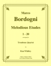 メロディアス・エチュード・1-20（マルコ・ボルドーニ）（トロンボーン四重奏）【Melodious Etudes 1-20】