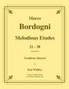 メロディアス・エチュード・21-30（マルコ・ボルドーニ）（トロンボーン四重奏）【Melodious Etudes 21-30】