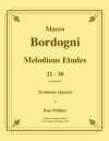メロディアス・エチュード・21-30（マルコ・ボルドーニ）（トロンボーン四重奏）【Melodious Etudes 21-30】