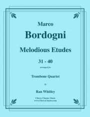 メロディアス・エチュード・31-40（マルコ・ボルドーニ）（トロンボーン四重奏）【Melodious Etudes 31-40】