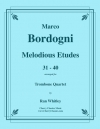 メロディアス・エチュード・31-40（マルコ・ボルドーニ）（トロンボーン四重奏）【Melodious Etudes 31-40】