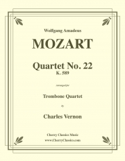 弦楽四重奏曲・No.22・変ロ長調・K.589（モーツァルト）（トロンボーン四重奏）【String Quartet No. 22 in B-flat major, K. 589】