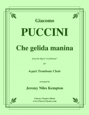 冷たい手を「ラ・ボエーム」より（ジャコモ・プッチーニ）（トロンボーン四重奏）【Che gelida manina (from La Boheme)】