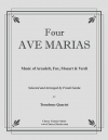 4つのアヴェ・マリア（トロンボーン四重奏）【Four Ave Marias】