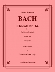コラール・No.64 (バッハ)（金管五重奏）【Chorale No. 64】