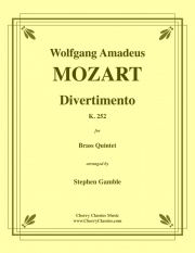 ディヴェルティメント・No.12（モーツァルト）（金管五重奏）【Divertimento No 12 in E-flat K. 252 】