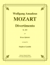ディヴェルティメント・No.12（モーツァルト）（金管五重奏）【Divertimento No 12 in E-flat K. 252 】