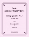 弦楽四重奏曲・No.4・ニ長調・Op.83（ドミートリイ・ショスタコーヴィチ）（金管五重奏）【String Quartet No. 4 in D Major, Op. 83】