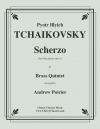 スケルツォ「弦楽四重奏曲・ニ長調・Op.11」より (チャイコフスキー) （金管五重奏）【Scherzo from String Quartet in D, Opus 11】