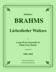 ワルツ集「愛の歌」（ヨハネス・ブラームス）（金管十二重奏+ピアノ）【Liebeslieder Waltzes, Op. 52】