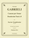8声のカンツォン（ジョヴァンニ・ガブリエーリ）（金管八重奏）【Canzon per sonar duodecimi toni à 8】
