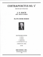 対位法・No.5「フーガの技法」より（バッハ）（フルート六重奏）【Contrapunctus No. 5】
