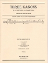 3つのカノン（モーツァルト）（フルート三重奏）【Three Kanons】