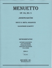 メヌエット・Op.64・No.3（フランツ・ヨーゼフ・ハイドン）（サックス四重奏）【Menuetto, Op. 64, No. 3】