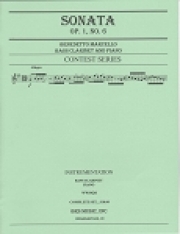 ソナタ・Op.1・No.6（ベネデット・マルチェッロ） (バス・クラリネット+ピアノ)【Sonata Op. 1 No. 6】