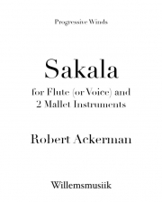 サカラ（ロバート・アッカーマン）（フルート+打楽器二重奏）【Sakala】