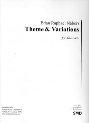 アルトフルートのための主題と変奏曲（ブライアン・ネイバーズ）（フルート）【Theme and Variations for Alto Flute】