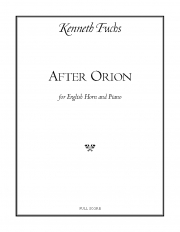 アフター・オリオン（ケネス・フックス）（オーボエ+ピアノ）【After Orion】