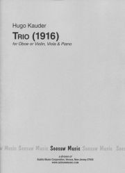 Trio, 1916（フーゴ・カウダー）（弦楽二重奏+ピアノ）