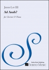 Ad Anah?（ジェイムズ・リー3世）（クラリネット+ピアノ）