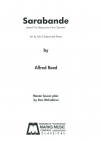 サラバンド（アルフレッド・リード） (アルト・クラリネット+ピアノ)【Sarabande】