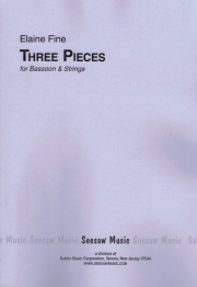 3つの小品（エレーヌ・ファイン）（バスーン+ピアノ）【Three Pieces】