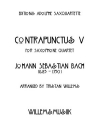 対位法・第5番（バッハ）（サックス四重奏）【Contrapunctus V】