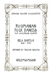 ルーマニア民族舞曲（ベーラ・バルトーク）（サックス四重奏）【Roumanian Folk Dances】